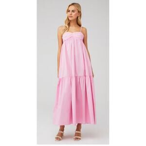 $247 Amanda Uprichard Sima Maxi Dress Light Pink Size XS